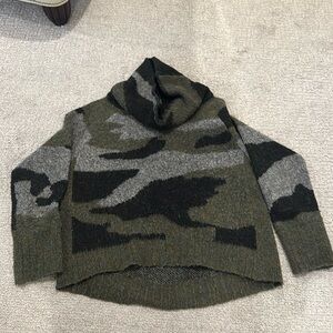 Aqua Camo Sweater
